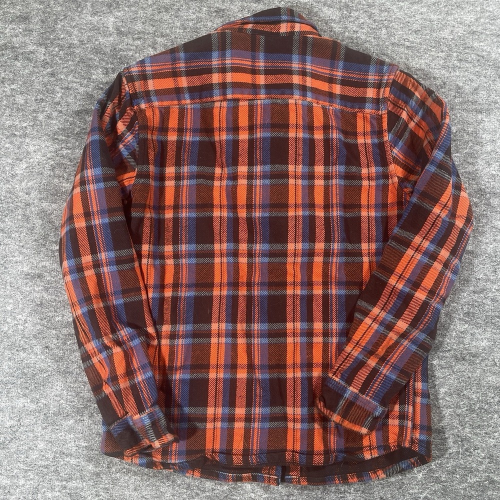 Cotopaxi Men's Small Heavyweight Organic Cotton Flannel Shirt Blue/Red Plaid - Picture 12 of 12